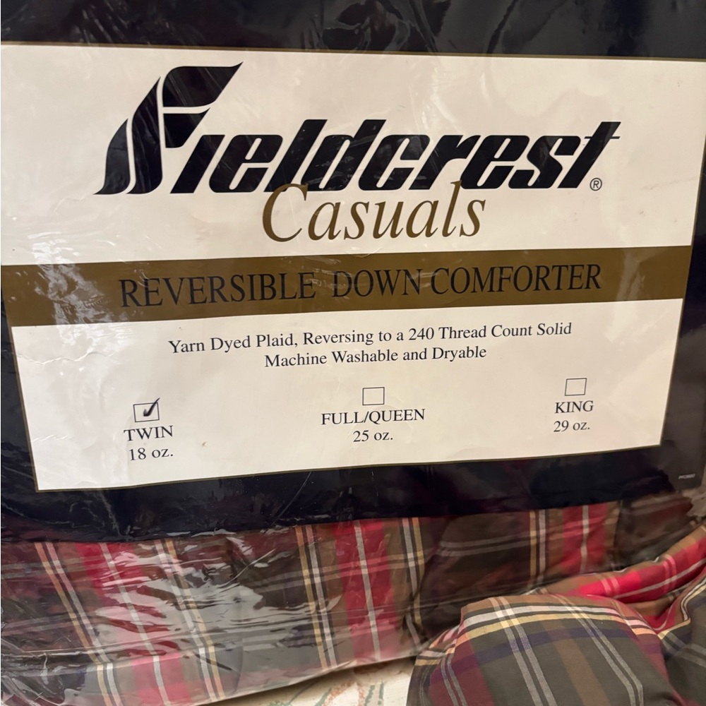 Fieldcrest Casuals Plaid Reversible Comforter